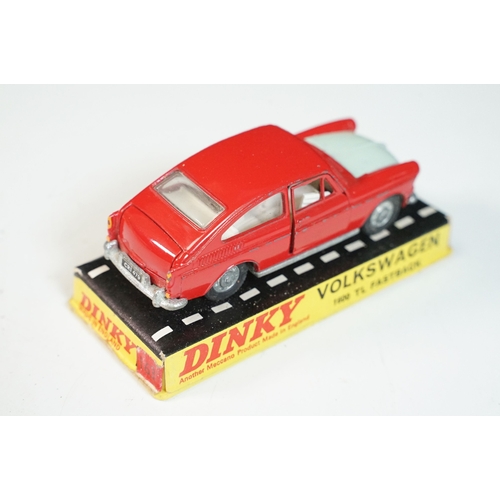 1414 - Three cased Dinky diecast models to include 158 Rolls Royce Silver Shadow in metallic red, 163 Volks... 