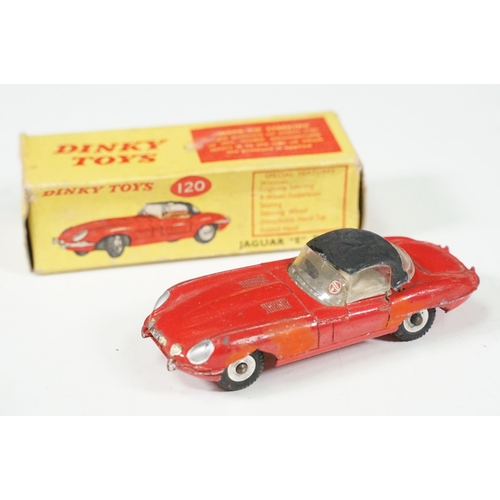 1416 - Four boxed play worn Dinky diecast models to include 273 RAC Patrol Mini Van, 274 AA Mini Van, 120 J... 