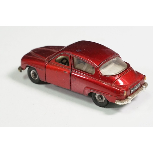 1417 - Two boxed Dinky diecast models to include French 536 404 Peugeot in red, with plastic trailer and pa... 
