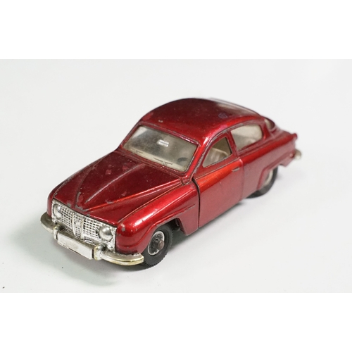 1417 - Two boxed Dinky diecast models to include French 536 404 Peugeot in red, with plastic trailer and pa... 