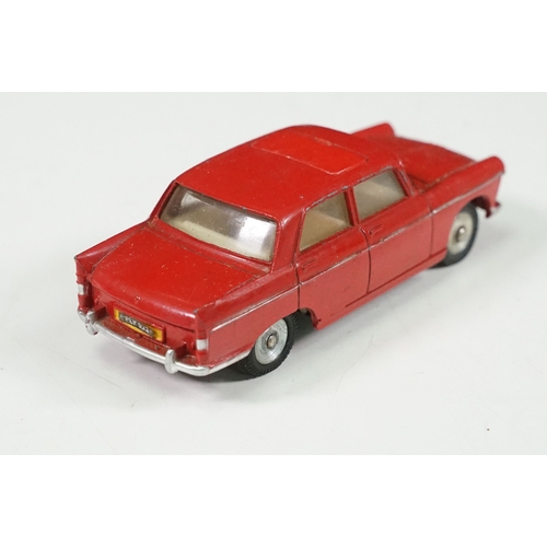 1417 - Two boxed Dinky diecast models to include French 536 404 Peugeot in red, with plastic trailer and pa... 