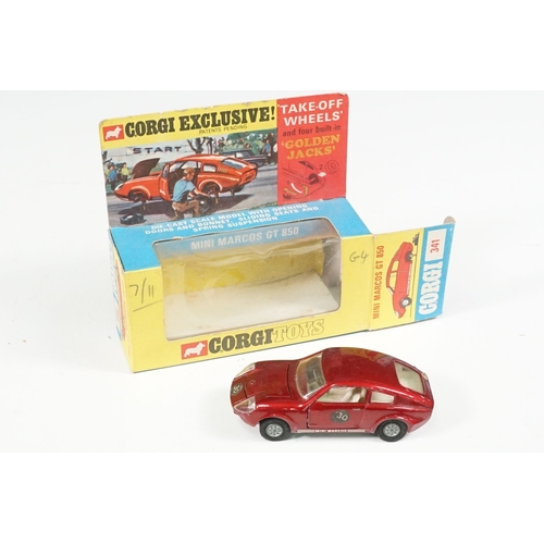 1419 - Nine boxed mid 20th C diecast models to include 6 x Corgi featuring 334 Mini Cooper Magnifique, 341 ... 