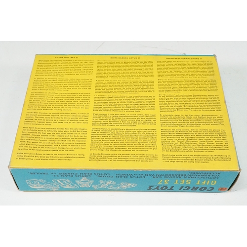 1420 - Boxed Corgi Gift Set No 37 diecast model set (missing trailer, diecast showing play worn but gd over... 