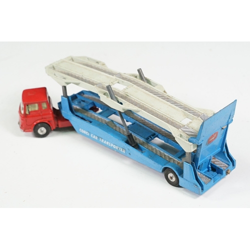 1420 - Boxed Corgi Gift Set No 37 diecast model set (missing trailer, diecast showing play worn but gd over... 