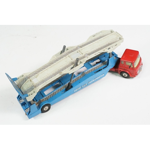 1420 - Boxed Corgi Gift Set No 37 diecast model set (missing trailer, diecast showing play worn but gd over... 