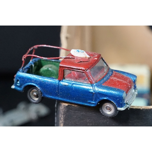 1423 - Quantity of mid 20th C play worn diecast models to include Triang Spot On, Corgi and Dinky featuring... 