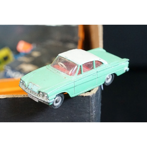1423 - Quantity of mid 20th C play worn diecast models to include Triang Spot On, Corgi and Dinky featuring... 