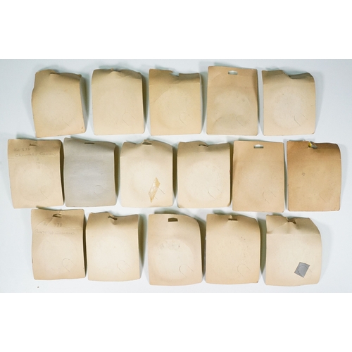 1387 - 16 Carded Corgi 1352 Golden Jacks 12 Take-off Wheels sets, complete and unopened, showing card bend ... 