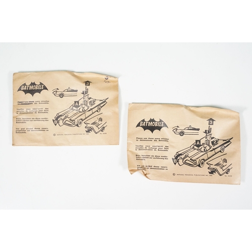 1390 - Six Corgi Batman Batmobile trade / shop retailers demonstration accessory pack sprue of missiles con... 