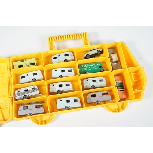 1424 - Matchbox Securicar carry case containing 14 x Matchbox Lesney 75 Series diecast models to include 10... 