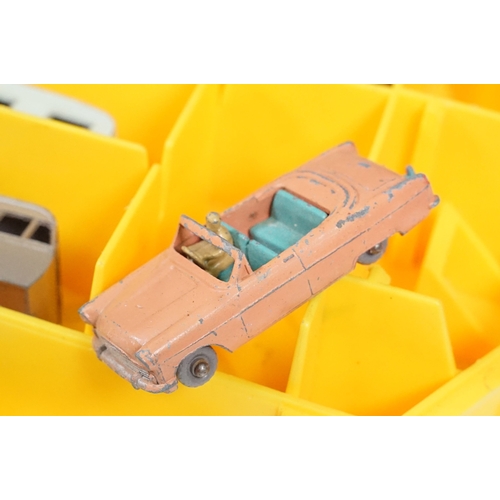 1424 - Matchbox Securicar carry case containing 14 x Matchbox Lesney 75 Series diecast models to include 10... 
