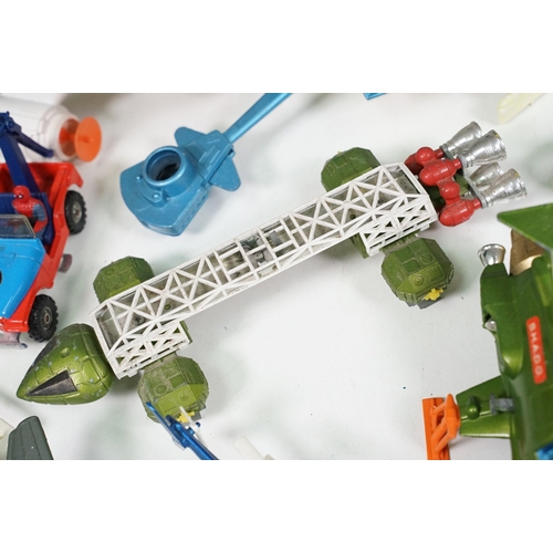 1425 - 20 Mid 20th C playworn diecast models to include mainly TV / Film related examples featuring Corgi a... 