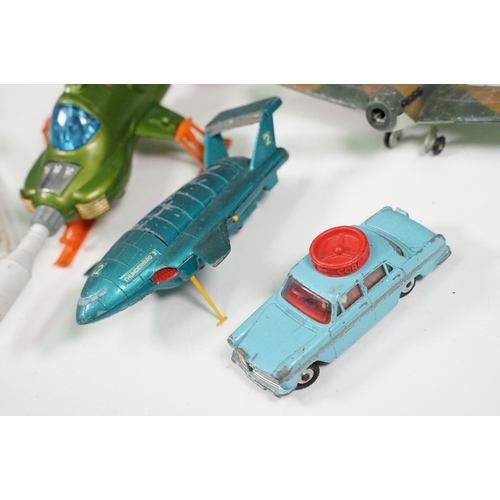 1425 - 20 Mid 20th C playworn diecast models to include mainly TV / Film related examples featuring Corgi a... 