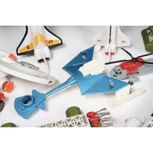 1425 - 20 Mid 20th C playworn diecast models to include mainly TV / Film related examples featuring Corgi a... 