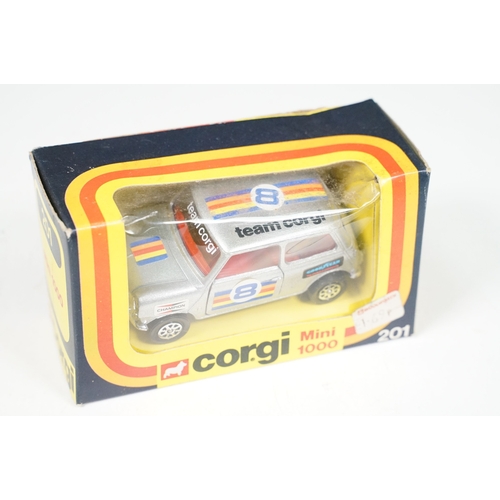 1426 - Six boxed diecast models to include Corgi 302 VW Polo, Corgi 201 Mini 1000, Corgi Super Juniors E200... 