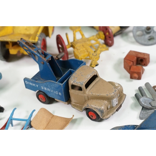 1428 - Collection of Mid 20th C playworn diecast models including mainly farming related examples featuring... 