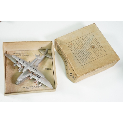 1430 - Two Dinky diecast models and sets to include 63 Mayo Composite Aircraft and 772 British Road Signs, ... 