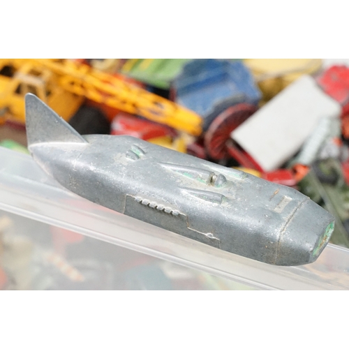 1432 - Around 95 Mid 20th C onwards playworn diecast models to  include Charbens Miniatures, Matchbox Serie... 