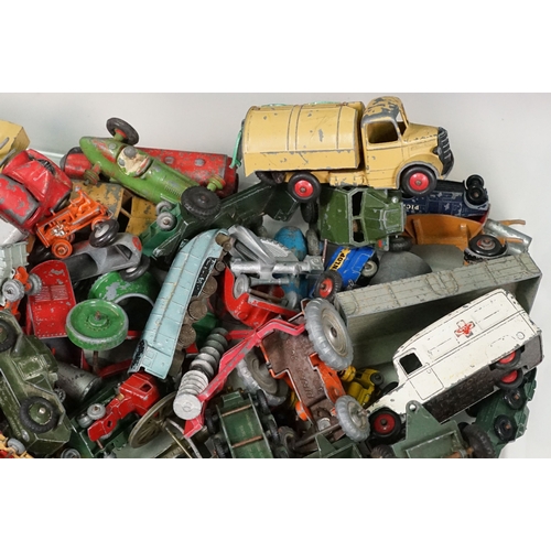 1432 - Around 95 Mid 20th C onwards playworn diecast models to  include Charbens Miniatures, Matchbox Serie... 