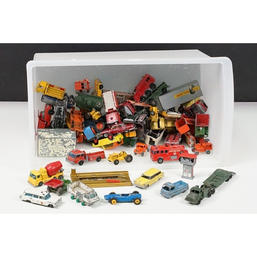 1433 - Collection of play worn mid 20th C mainly Matchbox Lesney diecast models to include Shop Accessory P... 