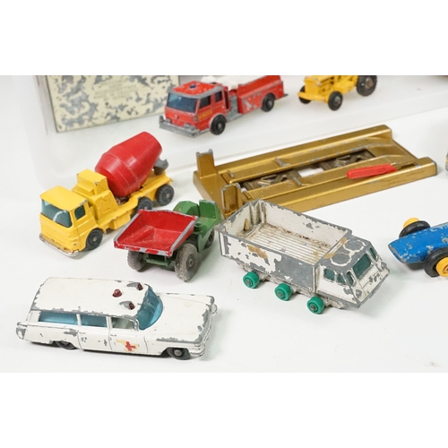 1433 - Collection of play worn mid 20th C mainly Matchbox Lesney diecast models to include Shop Accessory P... 
