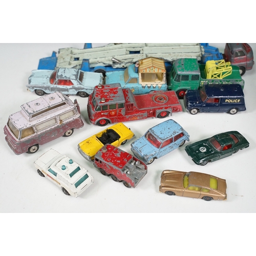 1434 - Around 50 Mid 20th C onwards playworn diecast models to include Dinky, Corgi, Husky and Matchbox exa... 