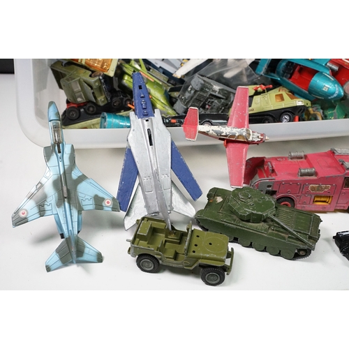 1436 - Collection of playworn diecast models to include Corgi Batman Batmobile, Matchbox Adventure 2000, Di... 