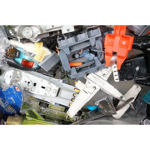 1436 - Collection of playworn diecast models to include Corgi Batman Batmobile, Matchbox Adventure 2000, Di... 