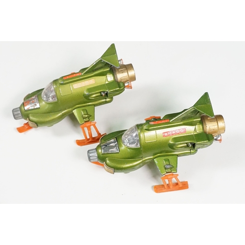 1437 - Over 20 Mid 20th C play worn Sci Fi & TV related diecast models to include Dinky Eagle, Corgi Batmob... 