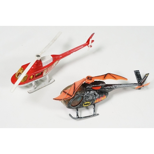 1437 - Over 20 Mid 20th C play worn Sci Fi & TV related diecast models to include Dinky Eagle, Corgi Batmob... 