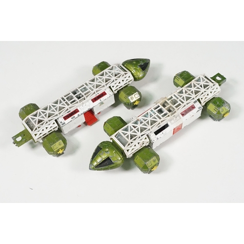 1437 - Over 20 Mid 20th C play worn Sci Fi & TV related diecast models to include Dinky Eagle, Corgi Batmob... 