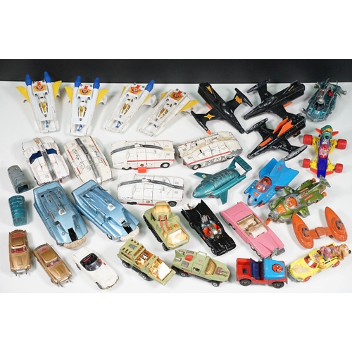 1441 - Around 30 TV & Sci Fi related play worn diecast models to include Dinky Maximum Security Vehicle, Co... 