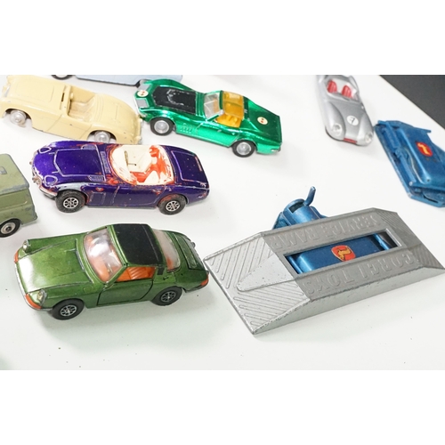 1442 - Around 40 play worn Mid 20th C Corgi diecast models to include Volkswagen Toblerone, Tour de France ... 