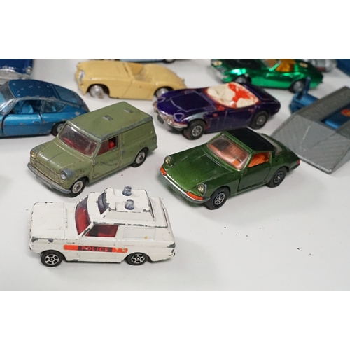 1442 - Around 40 play worn Mid 20th C Corgi diecast models to include Volkswagen Toblerone, Tour de France ... 