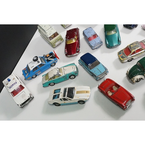 1442 - Around 40 play worn Mid 20th C Corgi diecast models to include Volkswagen Toblerone, Tour de France ... 