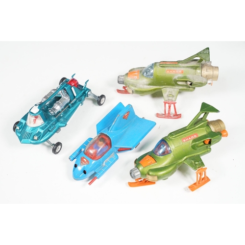 1443 - Over 40 Sci Fi & TV related play worn diecast models to include 4 x Dinky Shado 2, 5 x Corgi Buck Ro... 