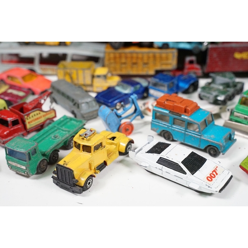 1444 - Large quantity of play worn diecast models from the mid 20th C onwards to include Matchbox featuring... 