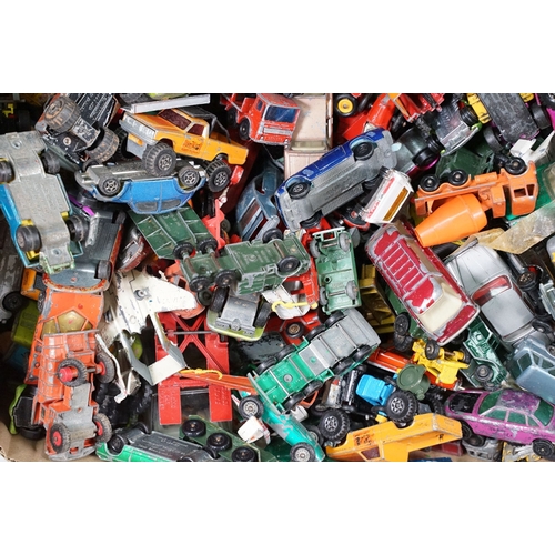 1444 - Large quantity of play worn diecast models from the mid 20th C onwards to include Matchbox featuring... 