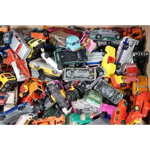 1444 - Large quantity of play worn diecast models from the mid 20th C onwards to include Matchbox featuring... 