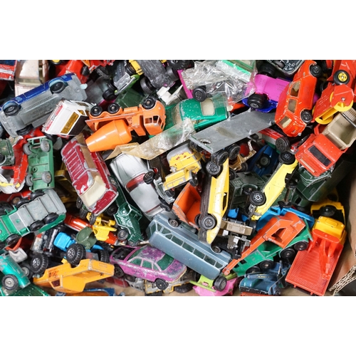 1444 - Large quantity of play worn diecast models from the mid 20th C onwards to include Matchbox featuring... 