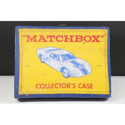 Over 70 play worn Matchbox diecast models contained within 2 x Matchbox ...