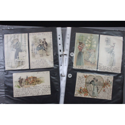 A large collection of early 20th century mainly printed postcards from ...