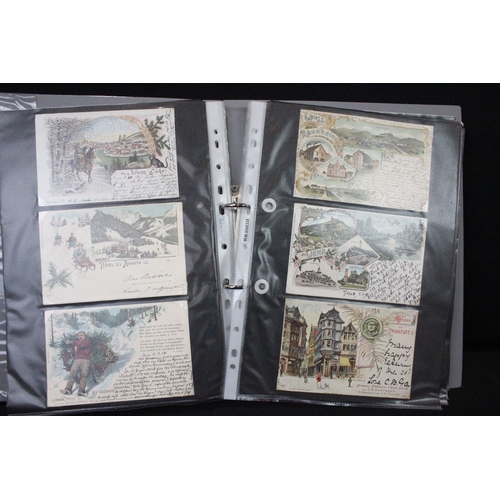 A large collection of early 20th century mainly printed postcards from ...