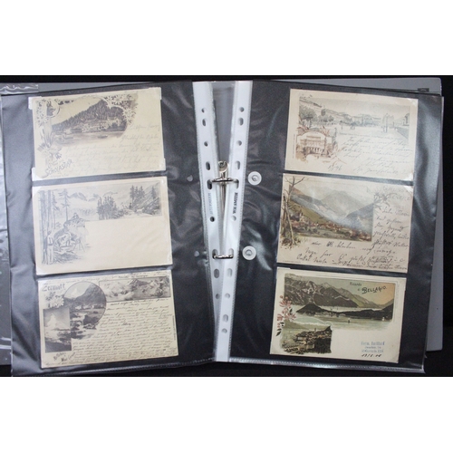 A large collection of early 20th century mainly printed postcards from ...