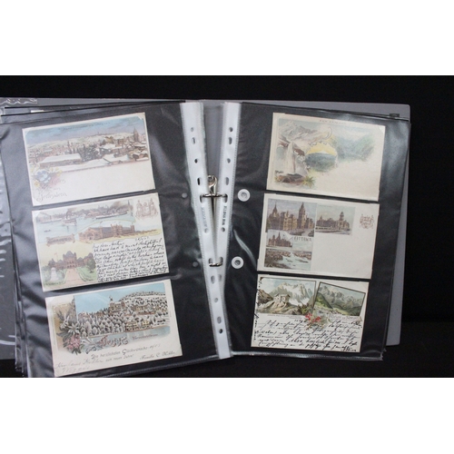 A large collection of early 20th century mainly printed postcards from ...