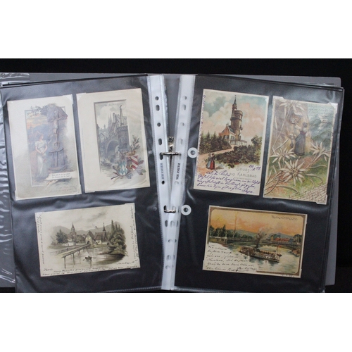 A large collection of early 20th century mainly printed postcards to ...