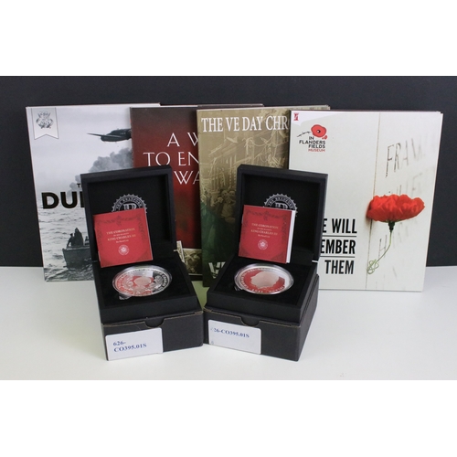 408 - Two Bradford Exchange 'The Coronation of his majesty King Charles III' Ascension Islands 2023 commem... 