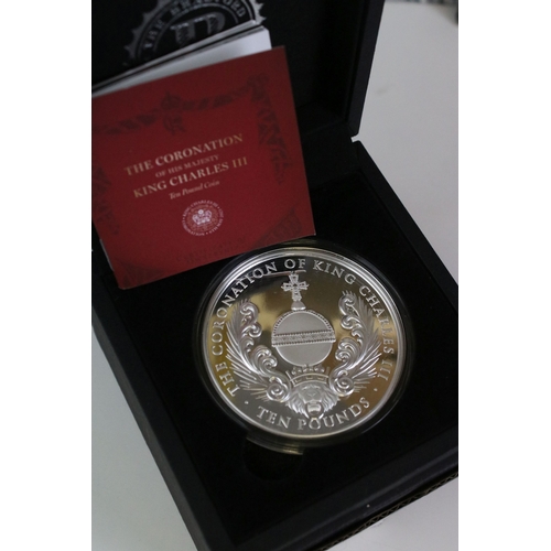 408 - Two Bradford Exchange 'The Coronation of his majesty King Charles III' Ascension Islands 2023 commem... 