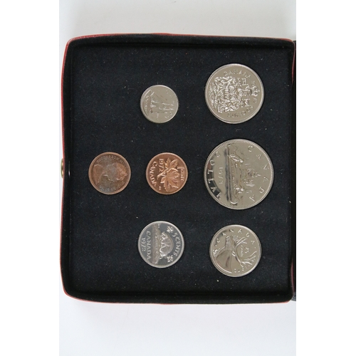 415 - A Royal Canadian Mint 1972 annual coin year set to include silver together with a Turks And Caicos I... 