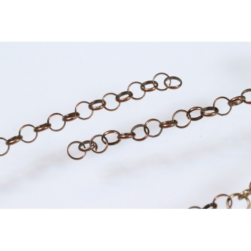 196 - Group of jewellery to include a 9ct gold ring mount with floral design pierced shoulders (hallmarked... 